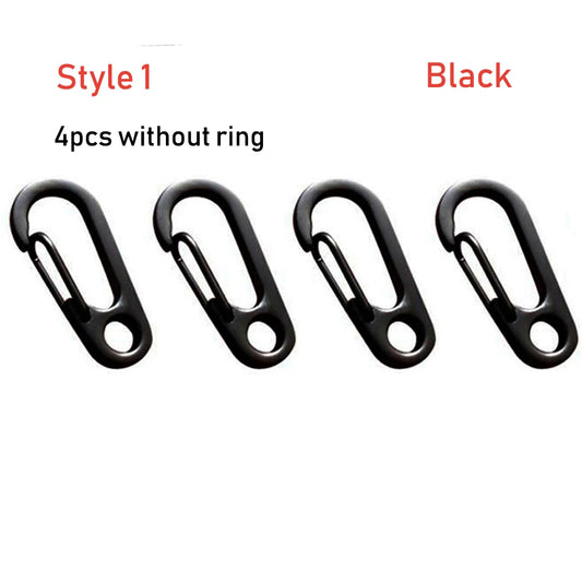 4/5Pcs Keyring Buckle Spring Hook EDC Keyring Set Quick Release Safety Spring Hook Carabiner Key Clip Keychain Outdoor Accessory