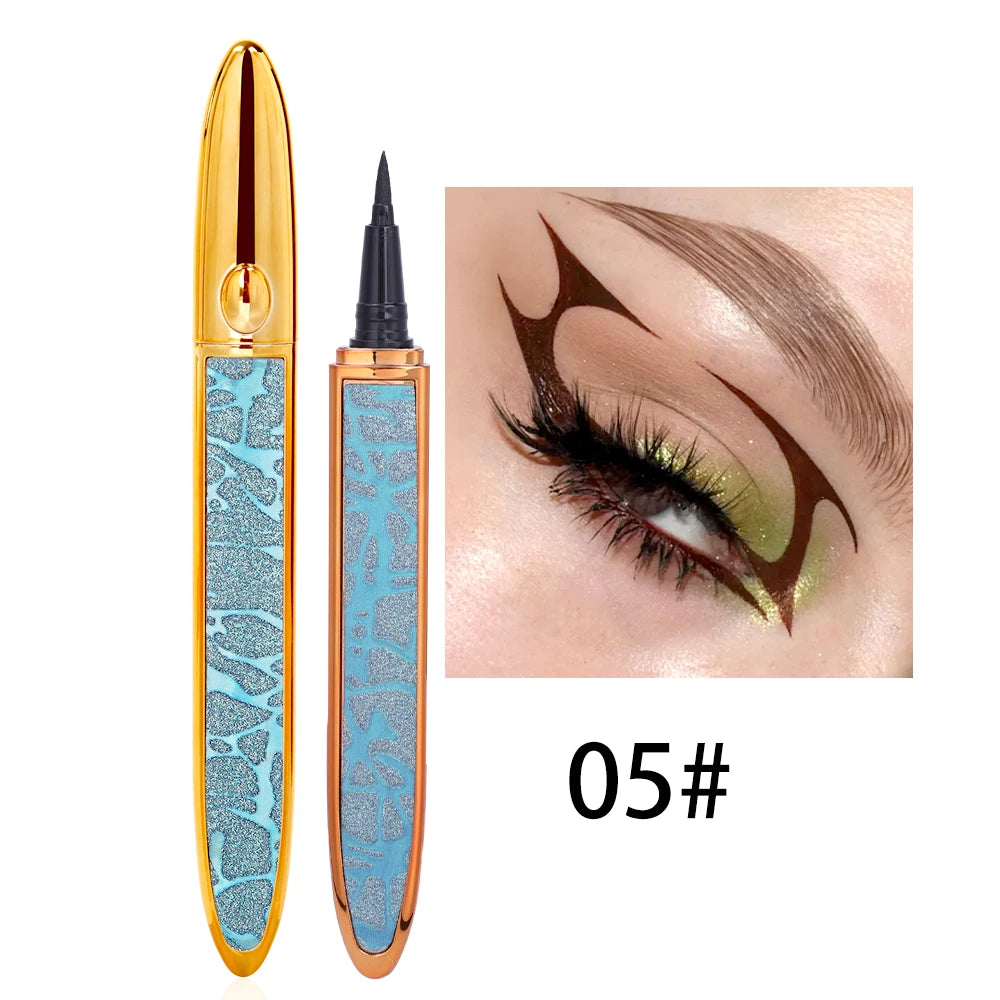 "2-in-1 Self-Adhesive Eyelashes with Quick-Drying Eye Liner Pen"