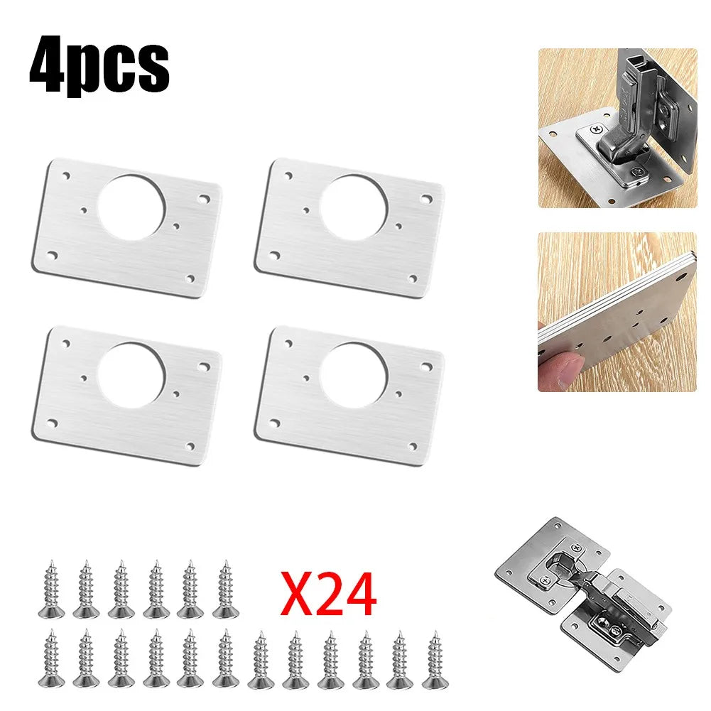 "Kitchen Cabinet Hinge Repair Kit - Easy Fix for Cupboard Doors!"