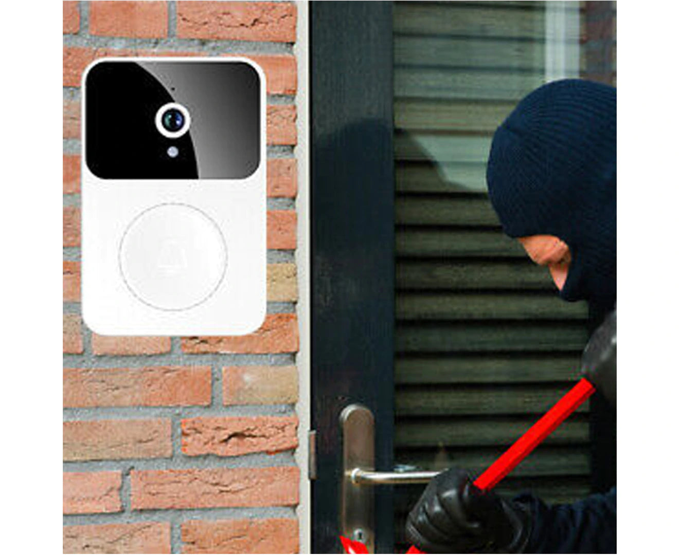 "Smart Wireless Video Doorbell with Wifi Intercom and Security Camera"