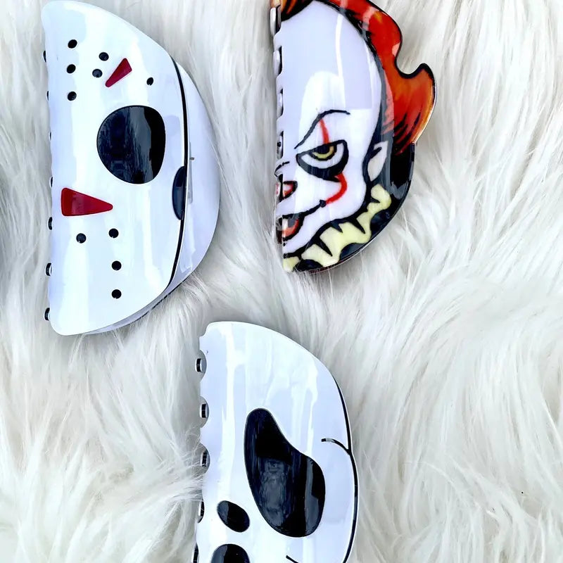 "Halloween-themed Hair Clips for a Spooky Look"