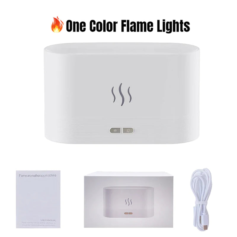 "Flame Air Humidifier: 2022 New USB Aroma Diffuser for Home and Office"