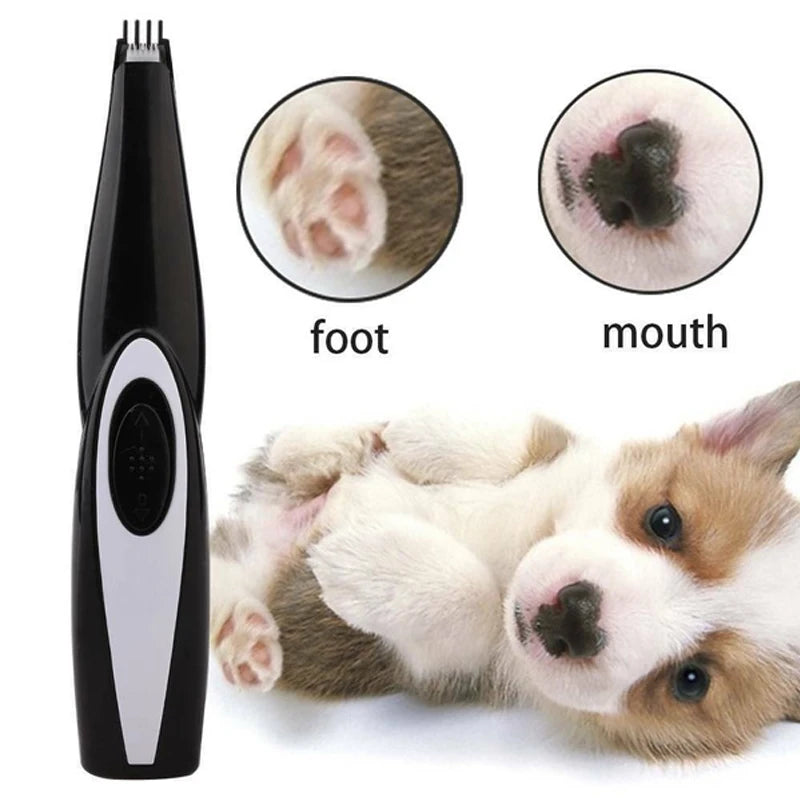 Professional Title: "Rechargeable Pet Grooming Kit for Dogs and Cats - Low Noise Electric Trimmer for Ears, Eyes, Paw, and Fur"