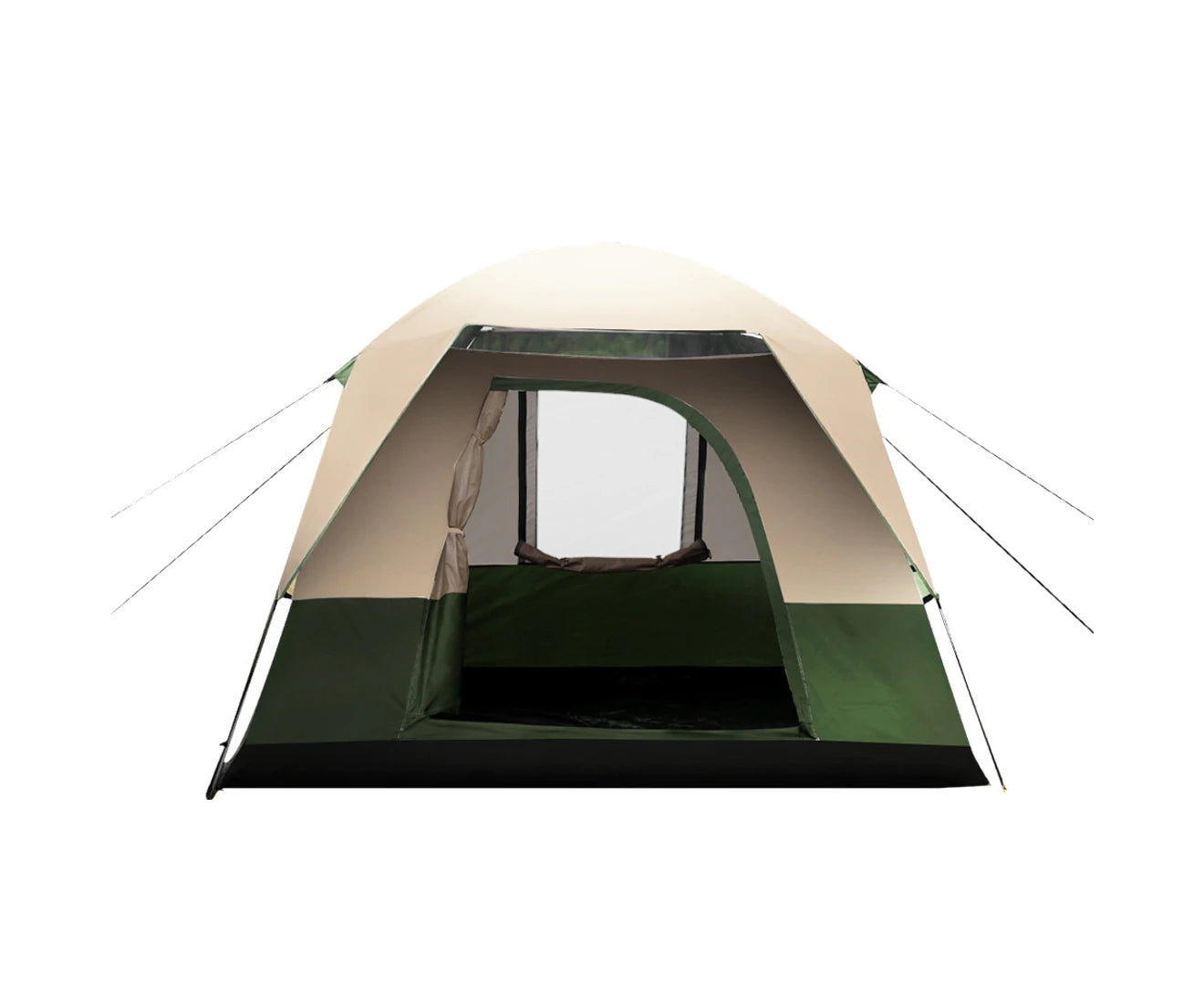 "Spacious 4-Person Canvas Camping Tent for Family Adventures"