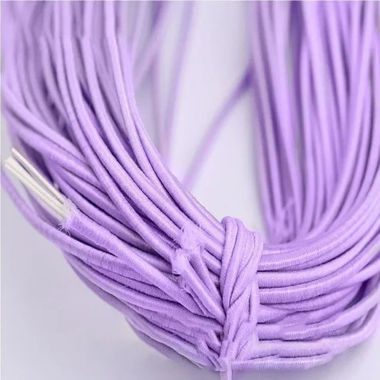 2Mm Colorful High-Quality round Elastic Band round Elastic Rope Rubber Band Elastic Line DIY Sewing Accessories 5Meters