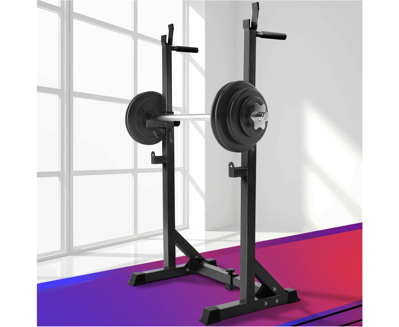 Weight Bench Adjustable Squat Rack Home Gym Equipment 300Kg