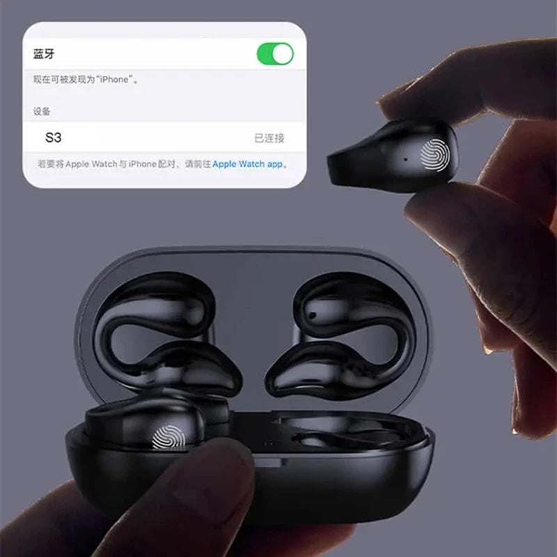 Wireless Bluetooth Earphone with Earclip and Noise Reduction Technology