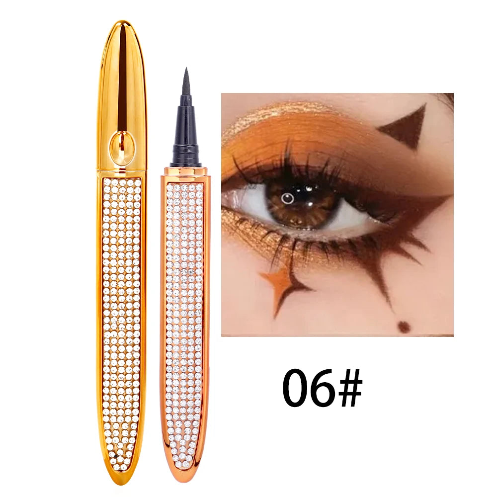 "2-in-1 Self-Adhesive Eyelashes with Quick-Drying Eye Liner Pen"