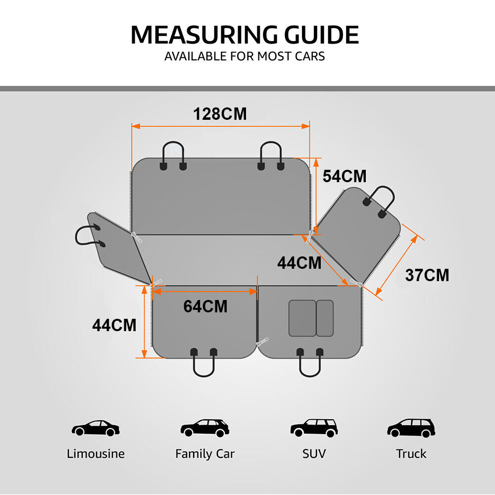 Luxury Pet Car Seat Cover with Nonslip Backing and Bonus Gifts