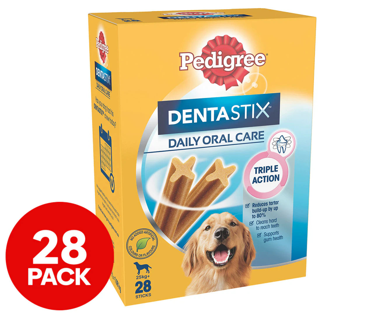 "Dental Care Delight: Dentastix 28-Pack for Large Dogs"