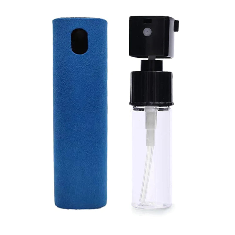 "2-in-1 Microfiber Screen Cleaner Spray Set for Mobile Phones, iPads, Computers, and Glasses"