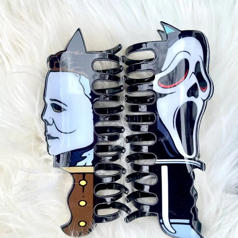 "Halloween-themed Hair Clips for a Spooky Look"