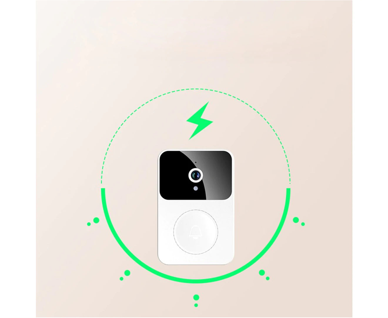 "Smart Wireless Video Doorbell with Wifi Intercom and Security Camera"