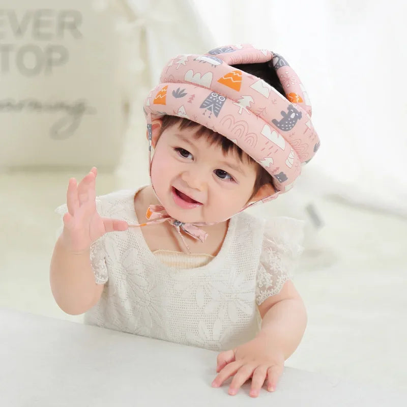 "Protective Baby Toddler Helmet - Learn to Walk Safely with Adjustable Anti-Fall Headgear"