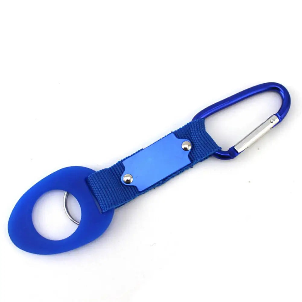 The Third Generation of Rubber Nylon Webbing Water Bottle Buckle Hook Water Bottle Holder Clip Outdoor Carabiner Climb Belt Back