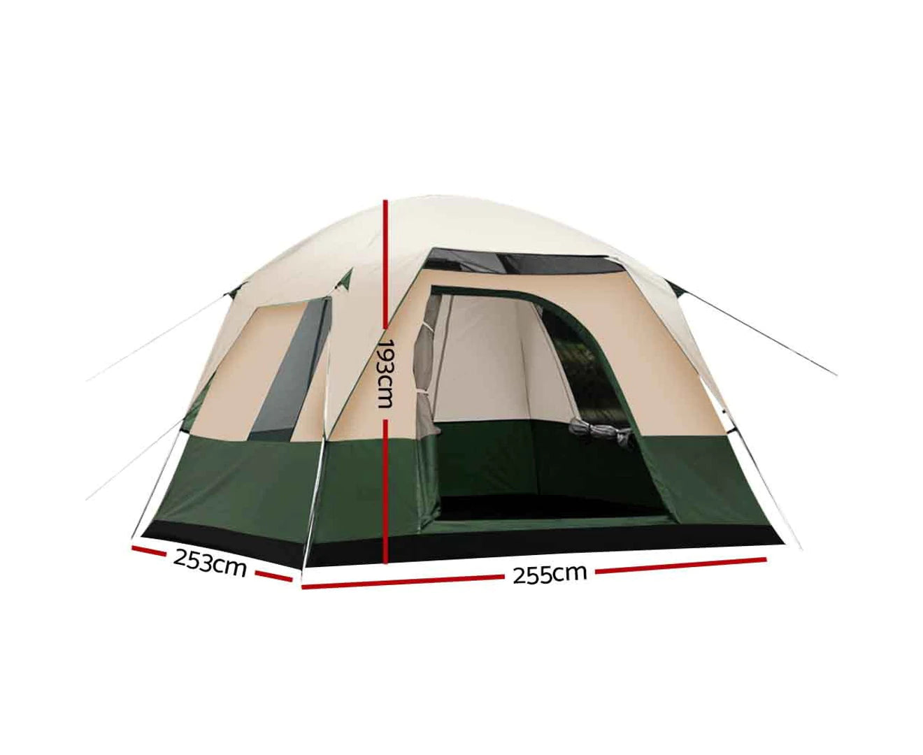 "Spacious 4-Person Canvas Camping Tent for Family Adventures"