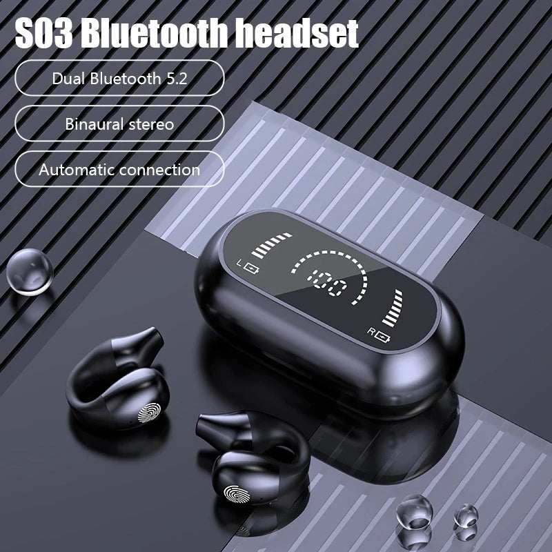 Wireless Bluetooth Earphone with Earclip and Noise Reduction Technology