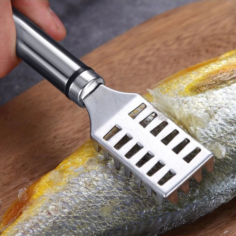 3-in-1 Stainless Steel Fish Scale Knife: Cut, Scrape, and Dig Fish with Ease!