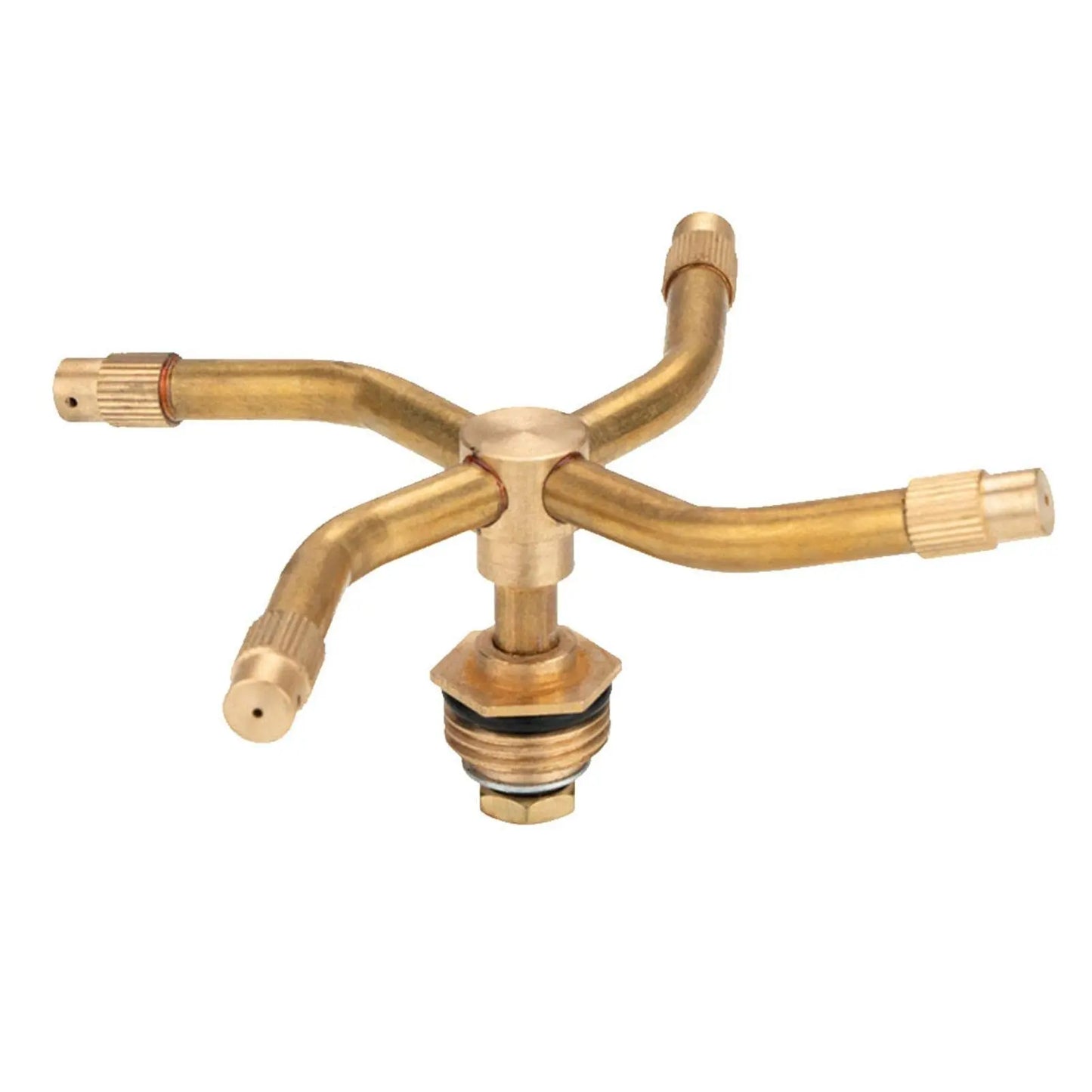 "360 Degree Auto-Rotating Garden Sprinkler with Brass Sprayer"