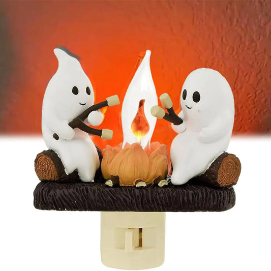 3D LED Electric Simulation Bonfire Night Light with Flickering Flame