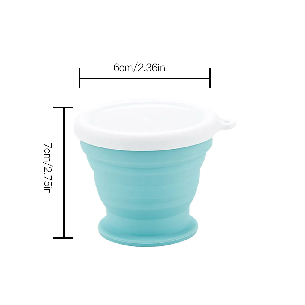 Silicone Folding Cup Portable Outdoor Travel Water Bottle Telescopic Collapsible Coffee Mug