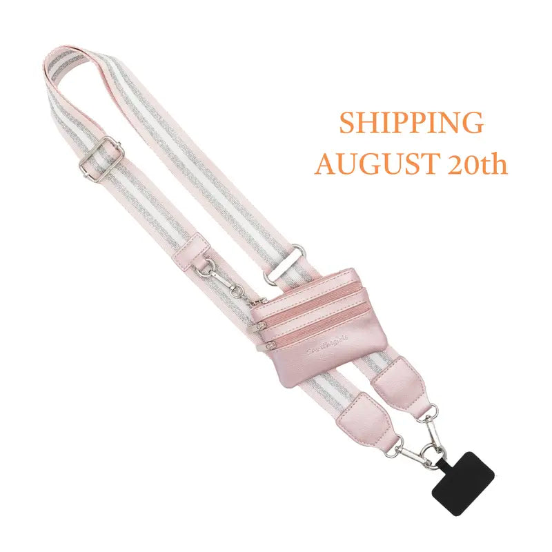 "Stripe Collection Clip & Go Strap with Pouch"