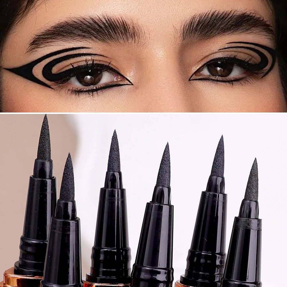 "2-in-1 Self-Adhesive Eyelashes with Quick-Drying Eye Liner Pen"