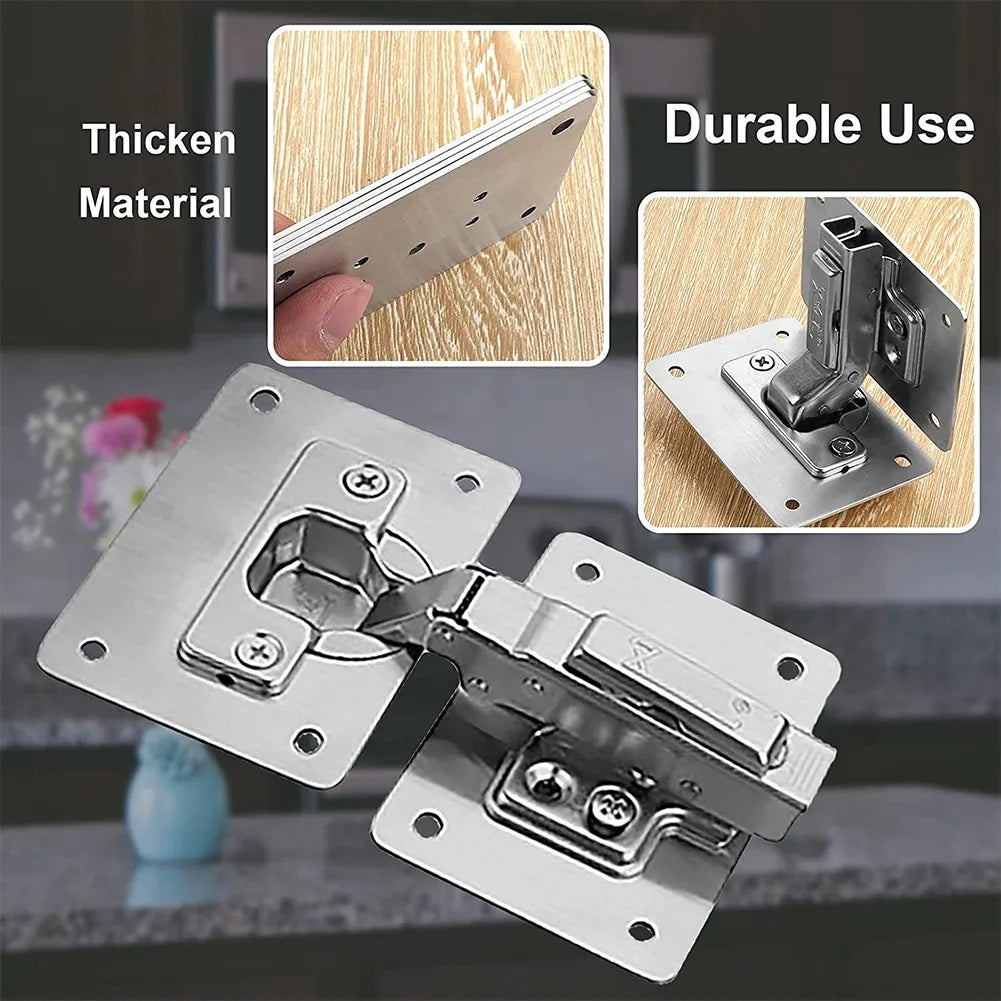 "Kitchen Cabinet Hinge Repair Kit - Easy Fix for Cupboard Doors!"