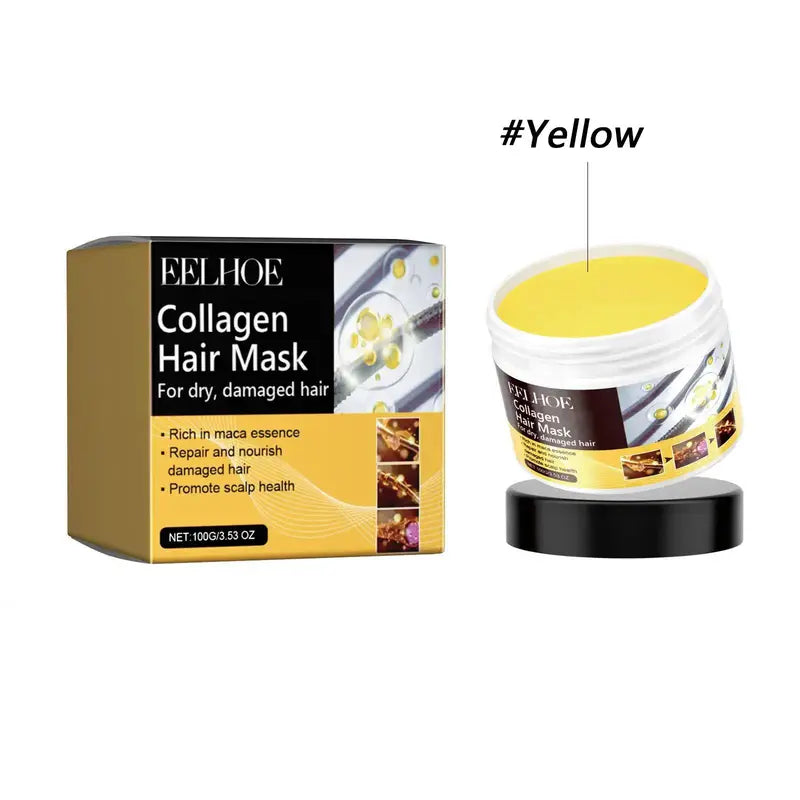 Revitalizing Collagen Hair Mask for Hydrating and Nourishing Dry, Damaged Hair - Unisex Haircare Treatment