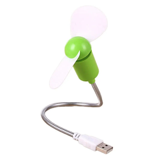 Creative Mini Snake Fan Silent Soft Leaf Fan Computer USB Fan Bendable Freely Mini Soft Leaf Snake Silent Fan Summer Gadget