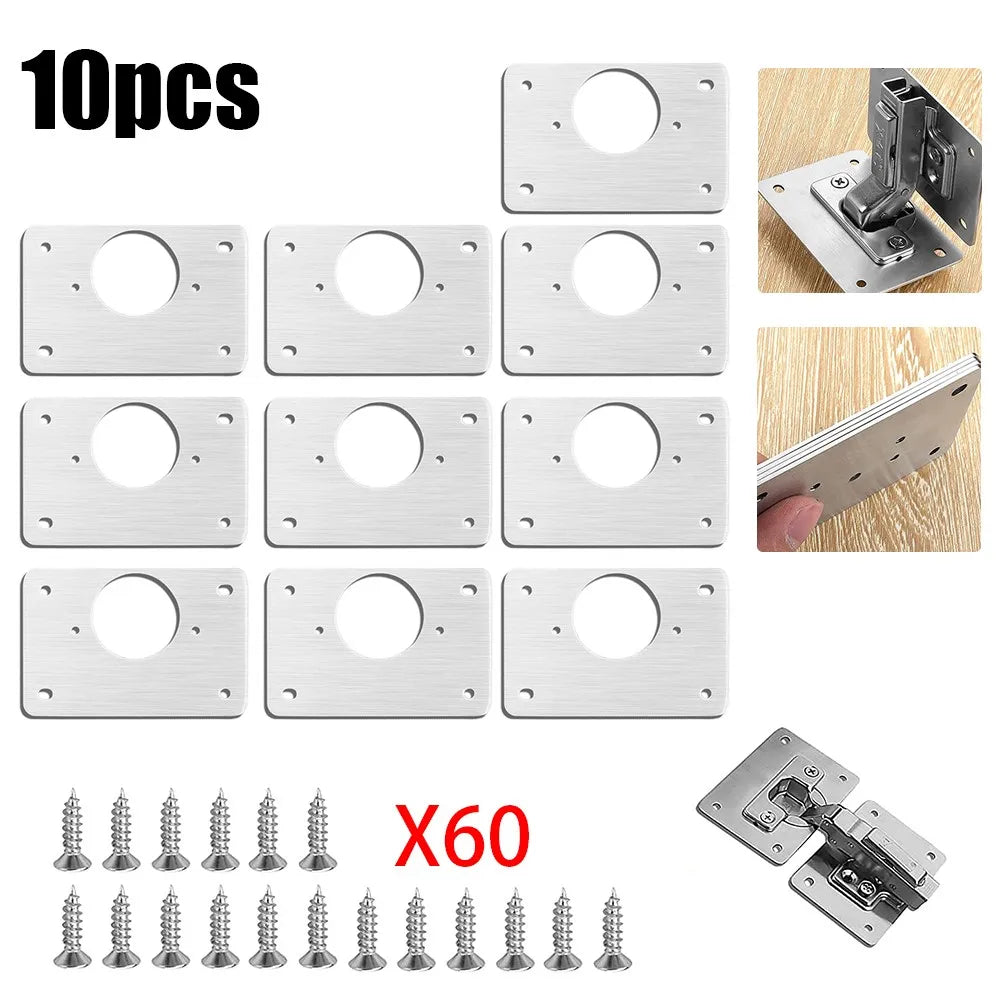 "Kitchen Cabinet Hinge Repair Kit - Easy Fix for Cupboard Doors!"