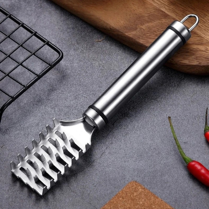 3-in-1 Stainless Steel Fish Scale Knife: Cut, Scrape, and Dig Fish with Ease!