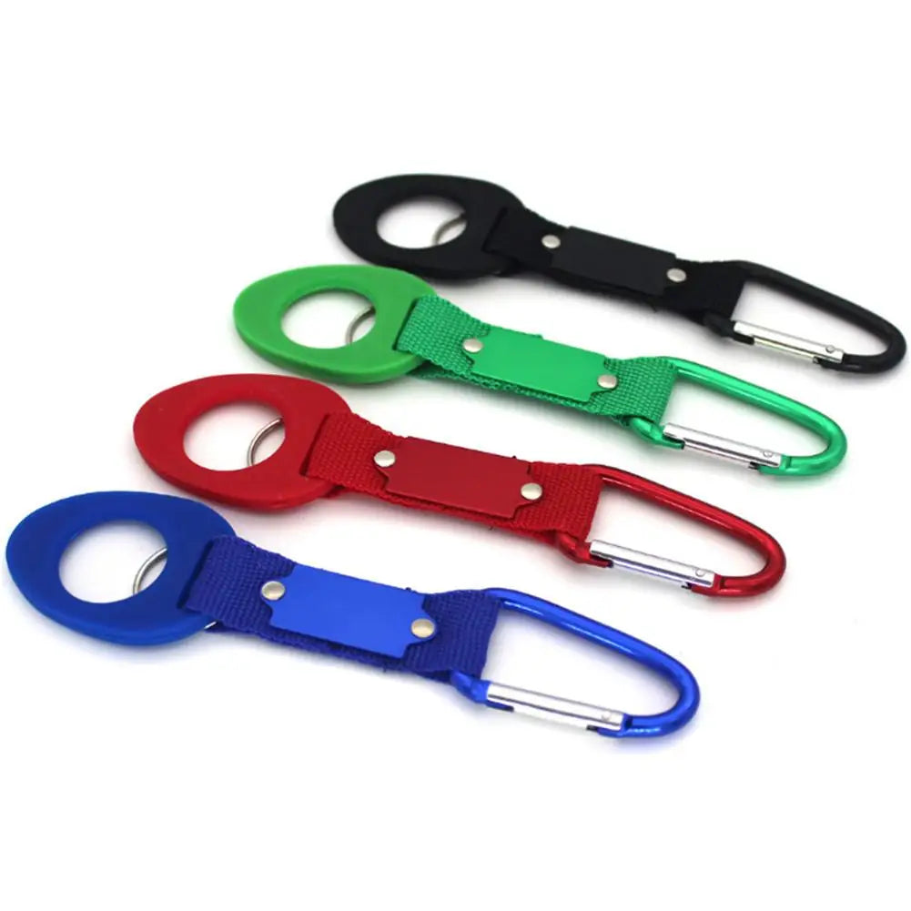 The Third Generation of Rubber Nylon Webbing Water Bottle Buckle Hook Water Bottle Holder Clip Outdoor Carabiner Climb Belt Back