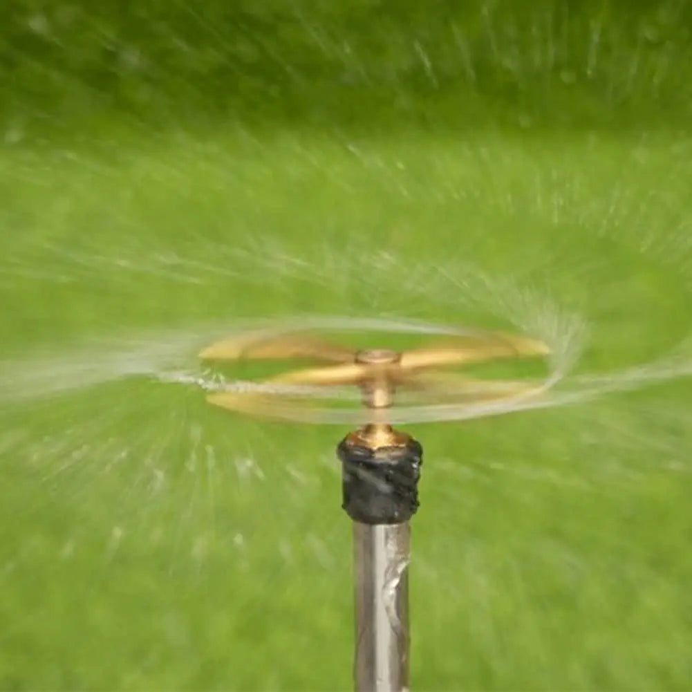 "360 Degree Auto-Rotating Garden Sprinkler with Brass Sprayer"