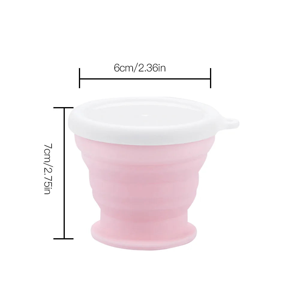 Silicone Folding Cup Portable Outdoor Travel Water Bottle Telescopic Collapsible Coffee Mug